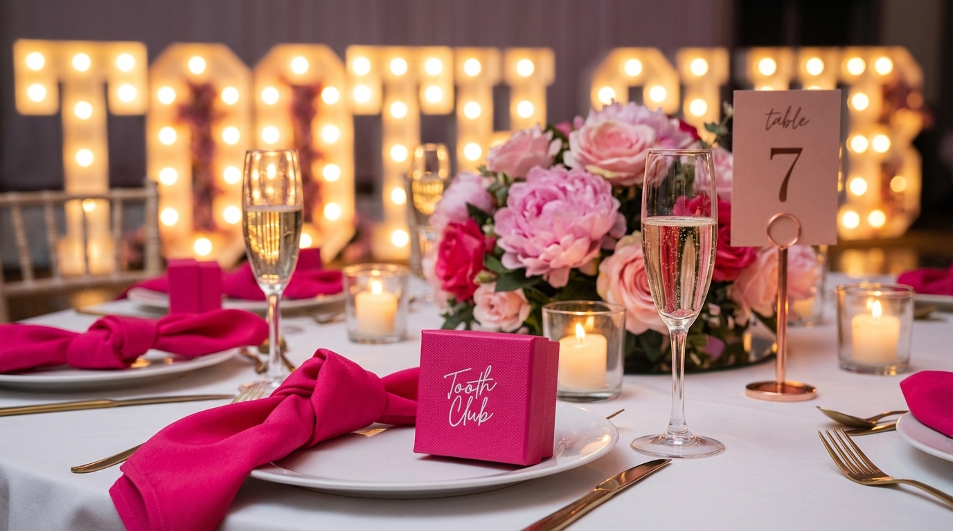 Branded table setting