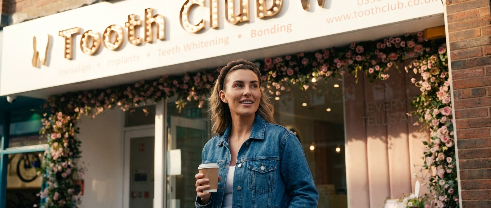 Phoebe at storefront