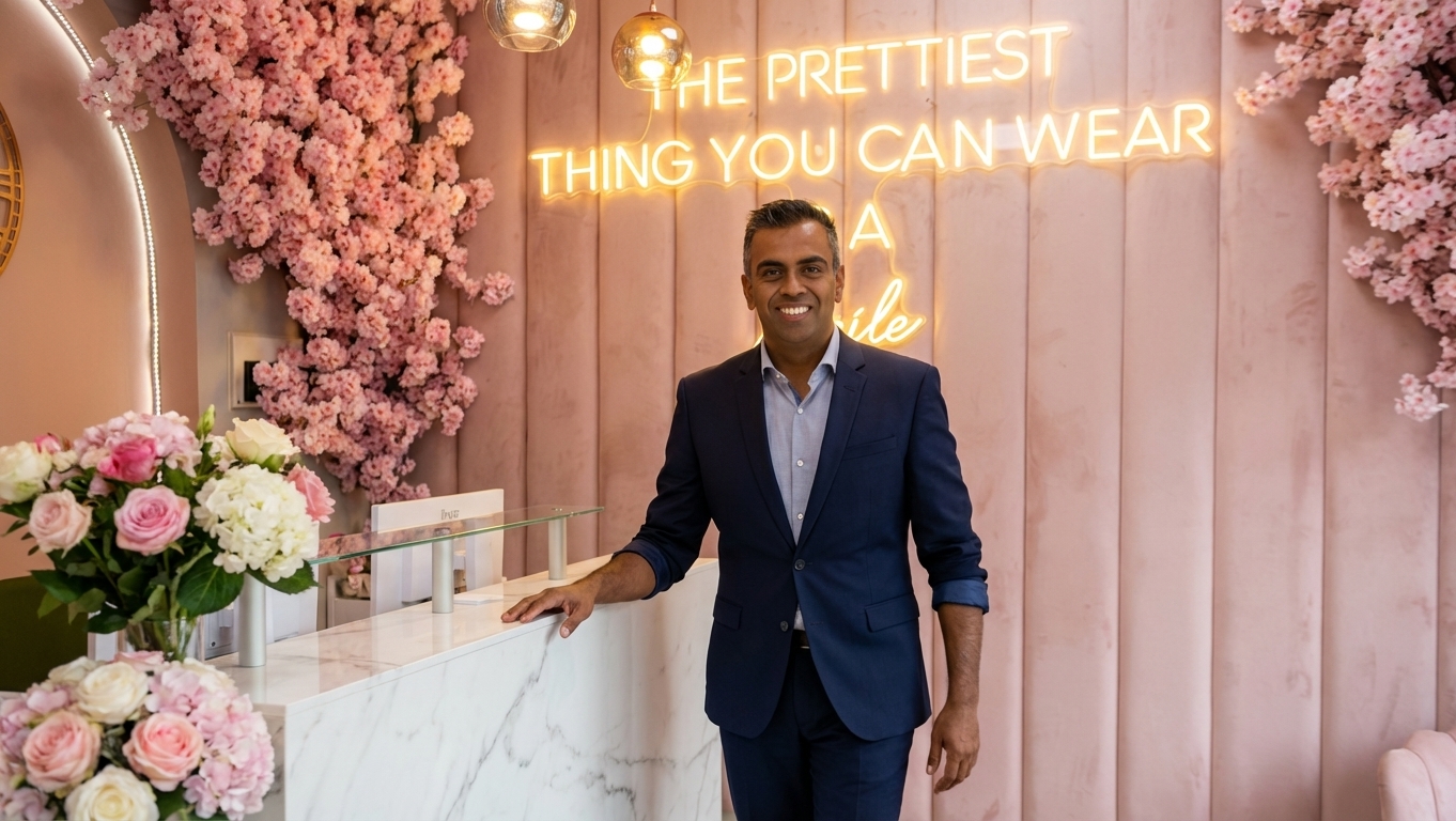 Kunal walking through clinic